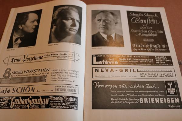 Programmheft - Staats-Theater Berlin - Schauspielhaus  Gendarmenmarkt 1937